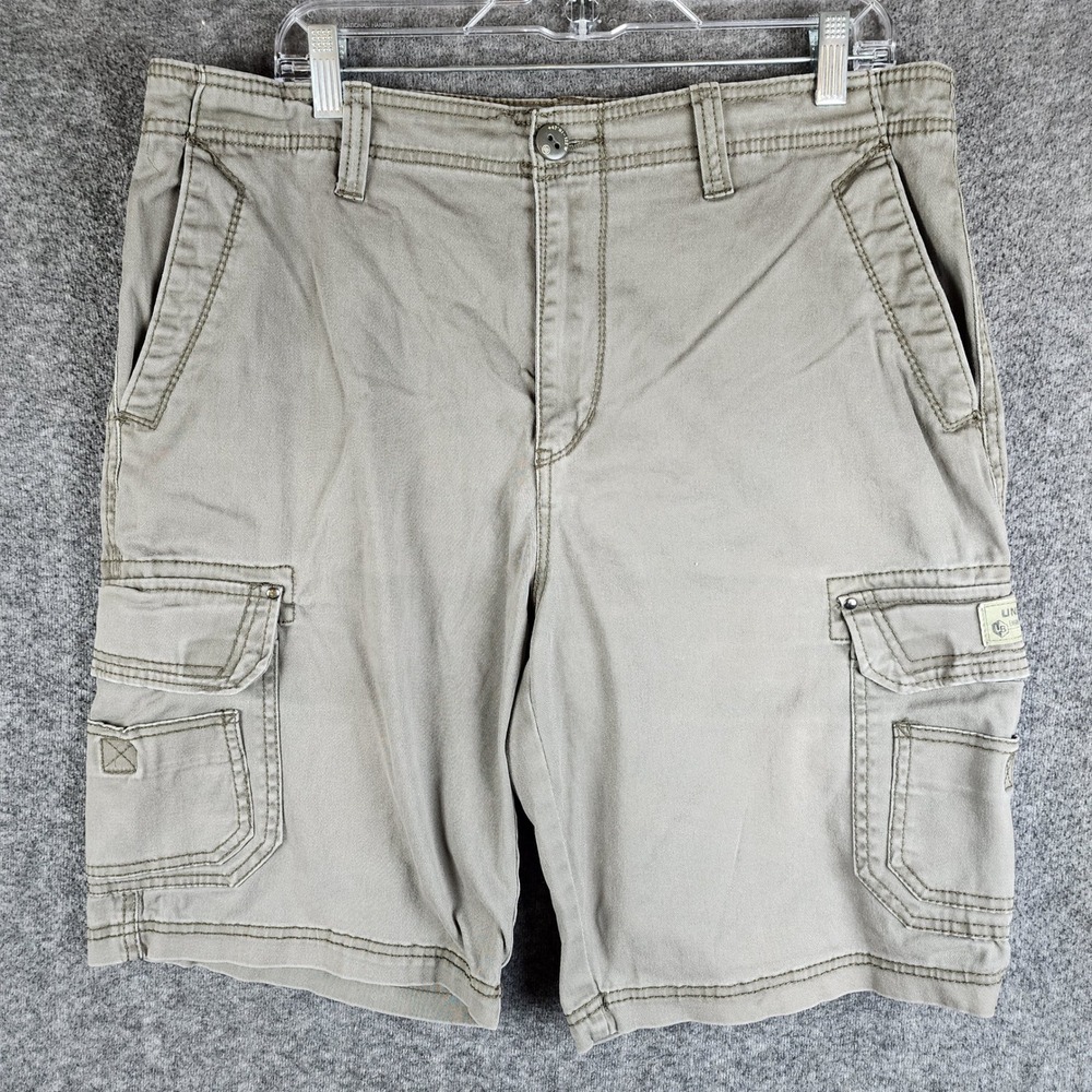 Unionbay Cargo Shorts Mens 36 Y18PBS5 Olive Green Multi Pocket EUC
